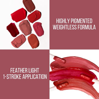 MyHues Lip Comfort Matte Liquid Lipstick Dusty Pink (Rose-Gulla) - 5ml, Non-Drying Matte Finish | Transferproof Lipstick